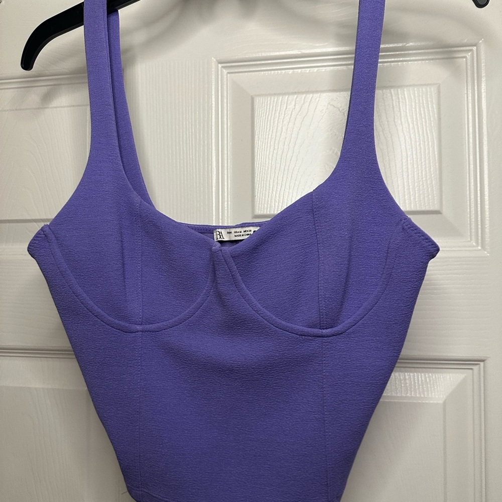 Zara Lavender Sleeveless Top